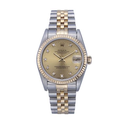 rolex datejust midsize oro|pre owned rolex midsize datejust.